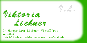 viktoria lichner business card